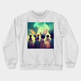 A faerie party at dusk Crewneck Sweatshirt